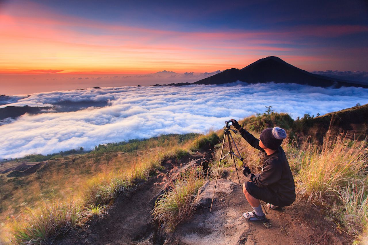 Sunrise on Mount Batur and the "Village of the Dead"