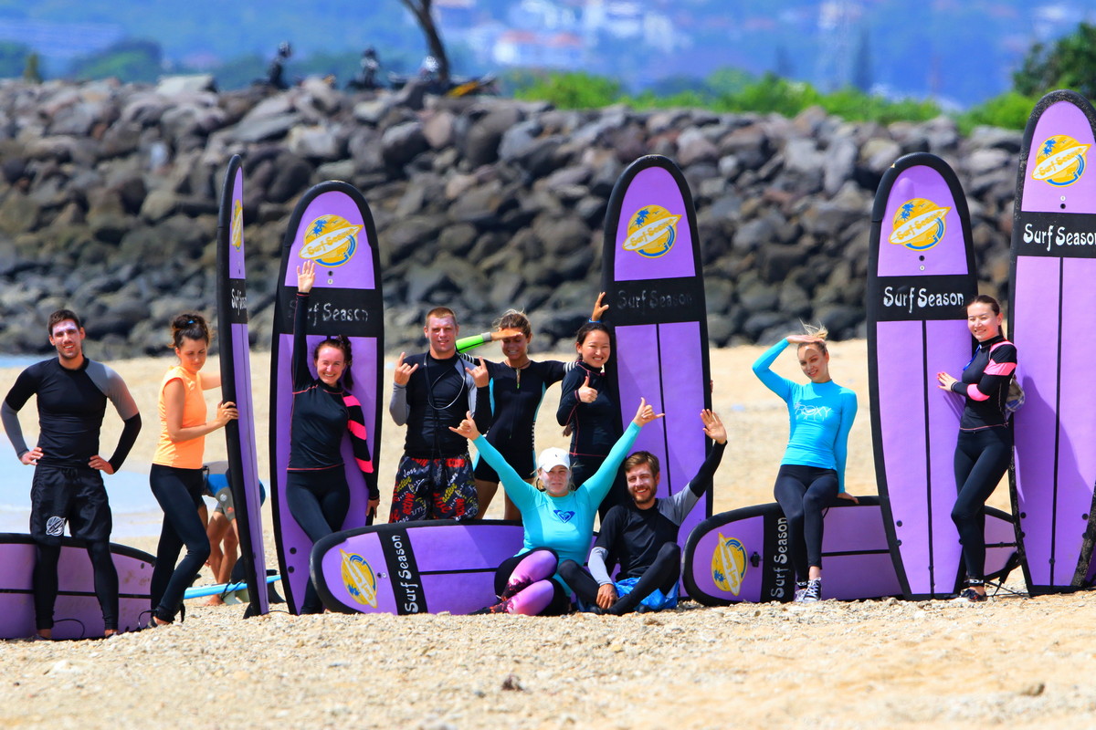 Surfing with "Surf Season" school