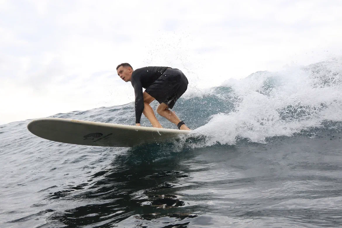Surfing at "Star Surf" school